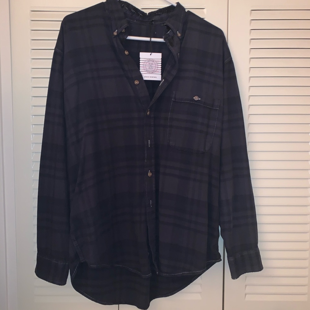 Urban Renewal Vintage Button-Down Flannel Shirt